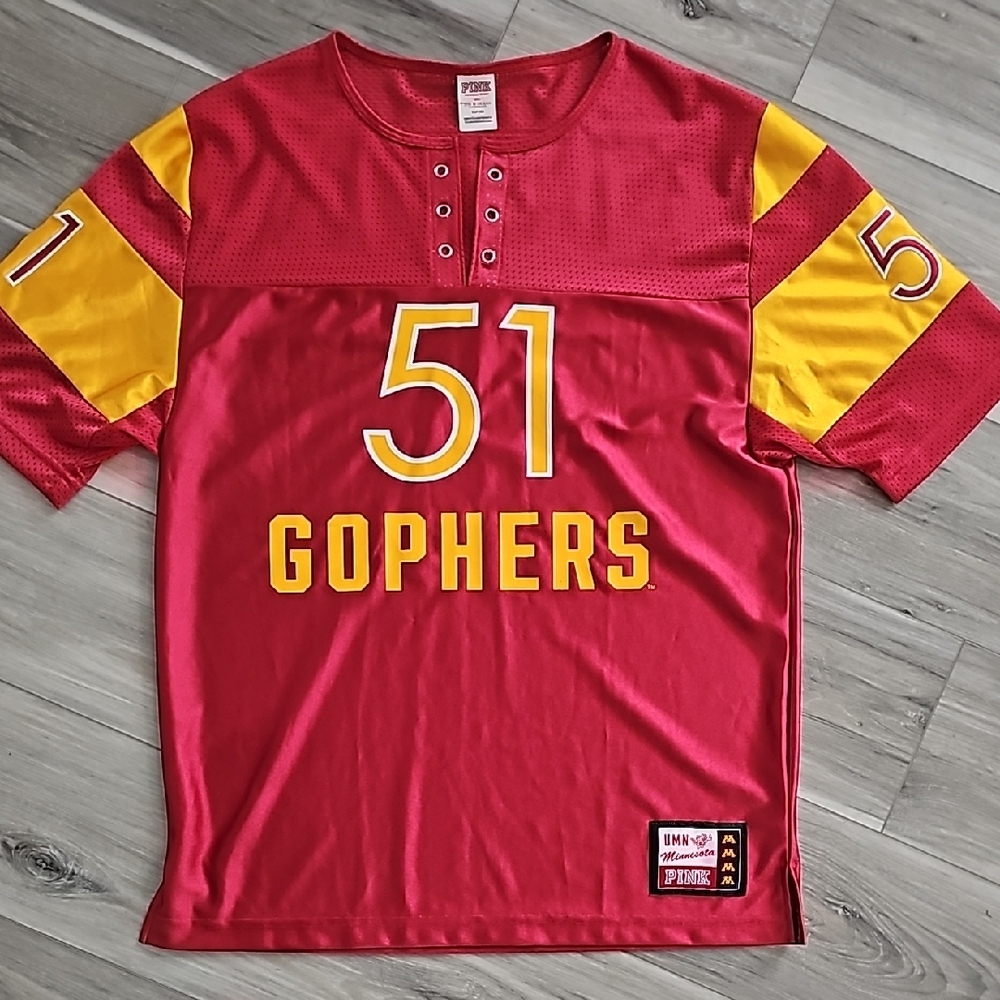 "Pink" Oversized Red Minnesota Gophers Jersey